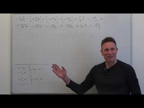 Ganze Zahlen Addition und Subtraktion mehrfach