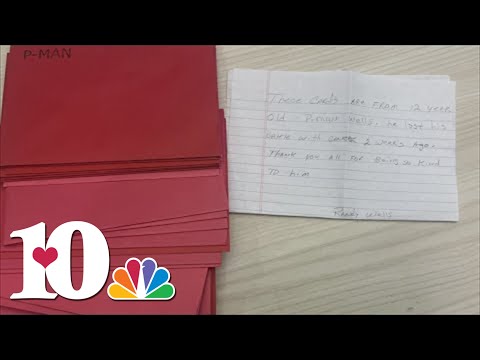 'You are loved' | P-Man family stops by WBIR to deliver Christmas cards made by 12-year-old