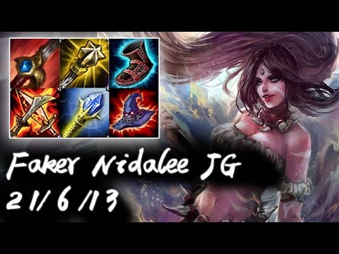 SKT T1 Faker Nidalee Jungle vs Lee Sin | Faker Pls | Flex Rank Replays