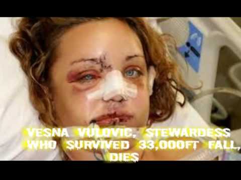 Vesna Vulovic -  stewardess who survived 33,000ft fall, dies