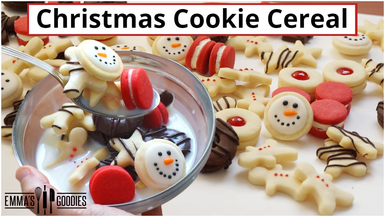 3 Ingredient Mini Christmas Cookie Cereal!