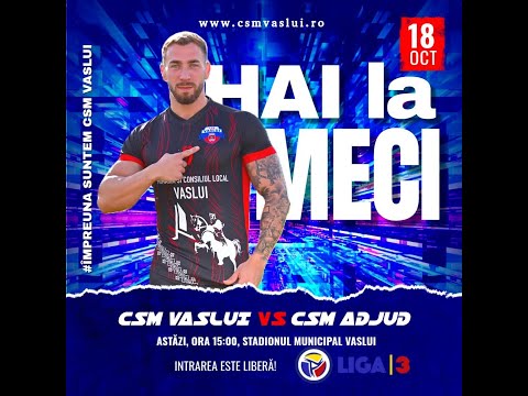 #1435 #FOTBAL - LIGA 3: CSM VASLUI - CSM ADJUD 1946 0-0 | ETAPA 9 | SERIA 1