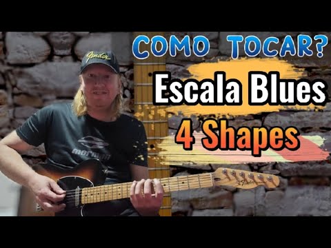 ESCALA BLUES(Penta Blues) - 4 SHAPES