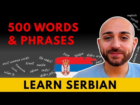 500 most common words and phrases (2025) ★ Learn Serbian