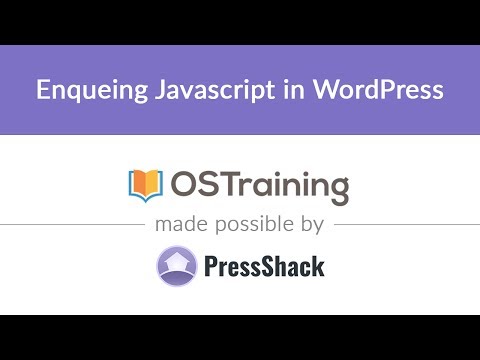 WordPress Development Lesson 33 Enqueing Javascript in WordPress