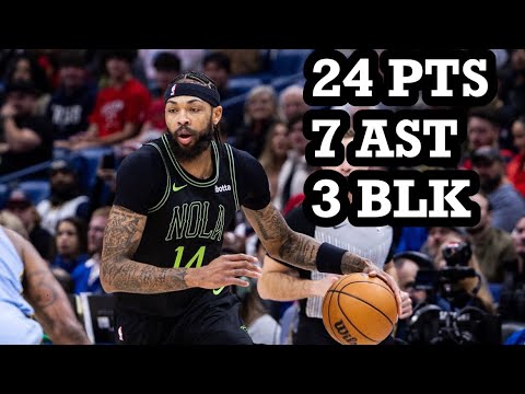 Brandon Ingram 24 PTS, 7 AST, 3 BLK Highlights vs. Grizzlies (2023-24)