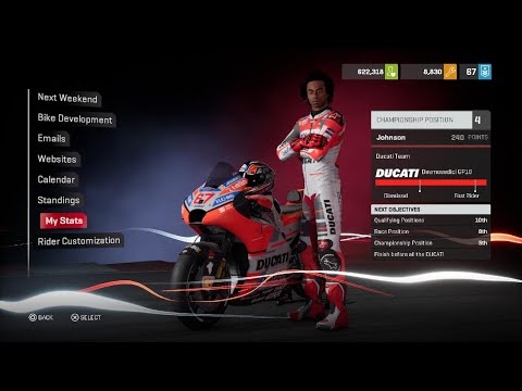 MotoGP18 Career Mode Ducati Team Sepang RACE - Team ORDERS