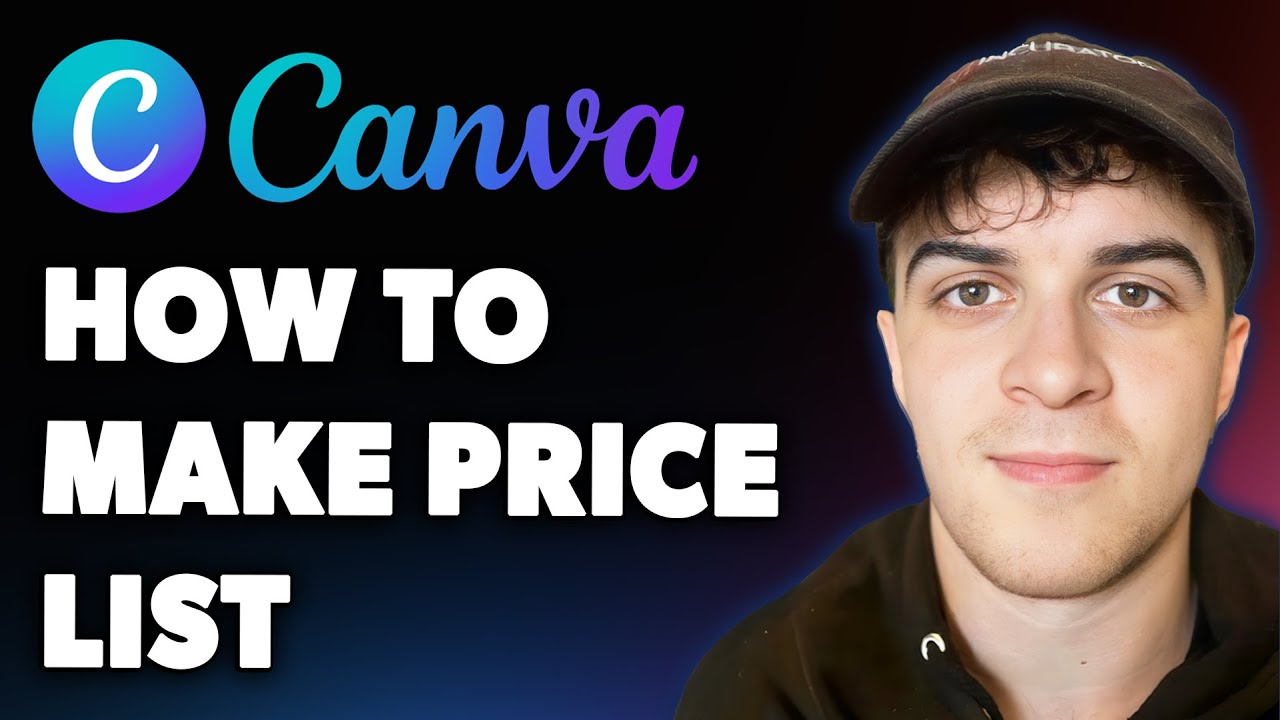 How to Make Price List on Canva (Full 2025 Guide)