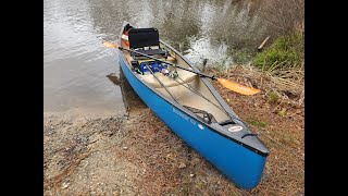 Old Town Discovery 158 Solo Canoe Fishing Setup