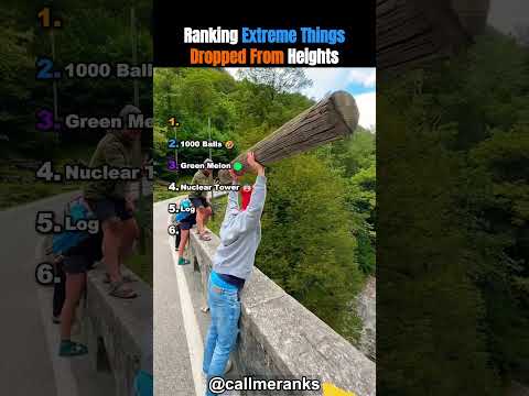 Ranking Extreme Things Dropped From Heights! 😱😭 #usa