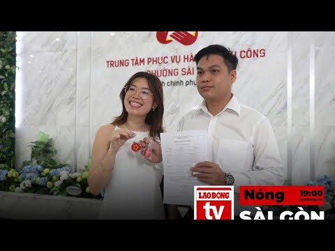 Đi đăng kí kết hôn trong ngày đầu vận hành chính quyền 2 cấp