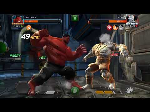 Red Hulk vs Variant 2 2.1 Korg
