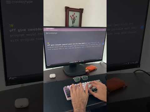 109 wpm #typing #keyboard #mechanicalkeyboard #desksetup