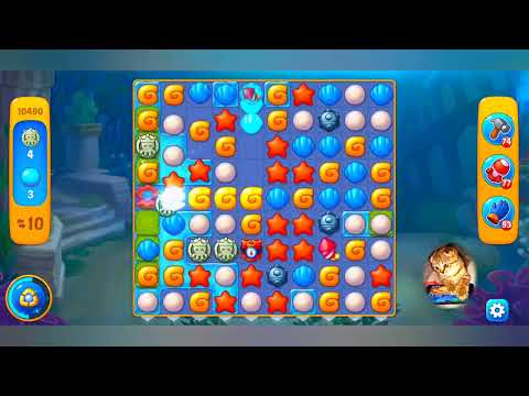 Fishdom, 10490 level,no Booster - 10490 уровень, прохождение без бустеров.