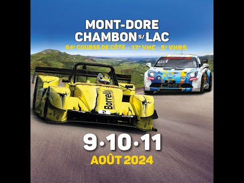 #Direct : Vivez la 64ème Course de côte du Mont Dore - Chambon sur Lac. Dimanche