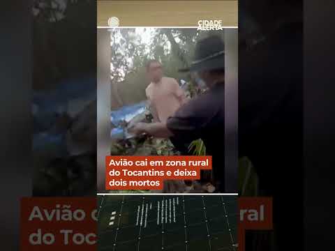 Avião cai em zona rural do Tocantins e deixa dois mortos | #CidadeAlerta #Shorts