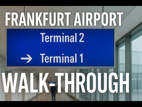 Tutorial do Aeroporto de Frankfurt | FRA | Como faço para ir do | Terminal 1 ao Terminal 2?!