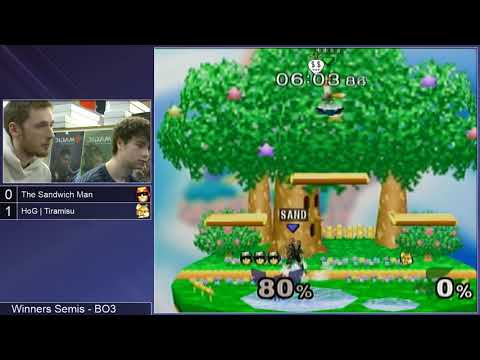 GSS 99 SSBM - The Sandwich Man (C. Falcon) vs. HoG | Tiramisu (Fox) - Melee WSF