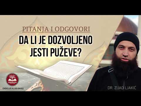 Da li je dozvoljeno jesti puževe? - dr. Zijad Ljakić