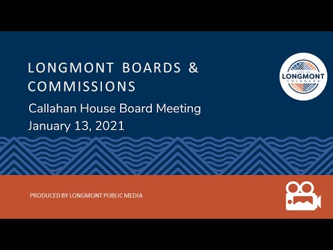 Callahan House Board Meeting - January 13, 2021