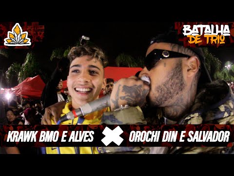 OROCHI, DIN E SALVADOR X KRAWK, BMO E ALVES | 180ª Batalha da Aldeia | ESPECIAL DE TRIO | Barueri