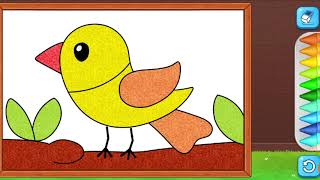 Kids Coloring Exercise|Bird Coloring.