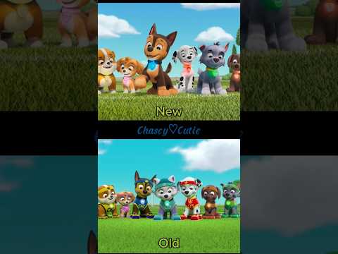 Comparison between the old and new opening of Paw Patrol🐾🐾 #shorts #pawpatrol #pawpatrolrescue
