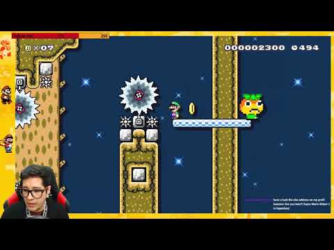 Falling platforms - Super Mario Maker 2