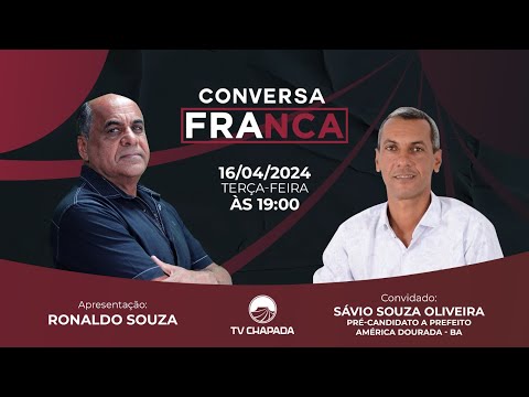 CONVERSA FRANCA COM SÁVIO SOUZA - CANDIDATO A PREFEITO DE AMÉRICA DOURADA - BA | 16/04/2024