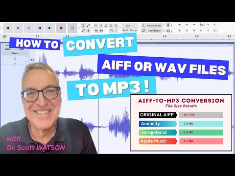 How to Convert AIFF or WAV audio to MP3 files