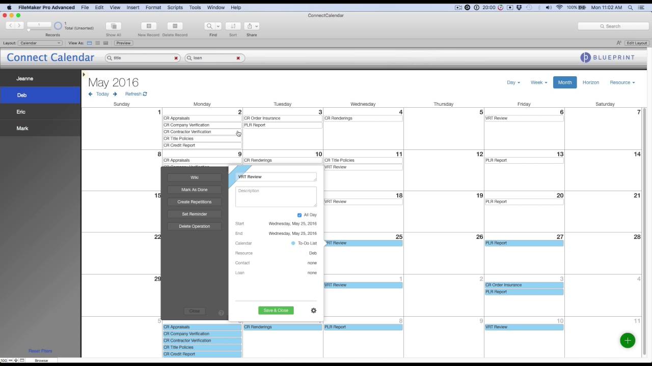 DayBack Calendar Wiki Integration