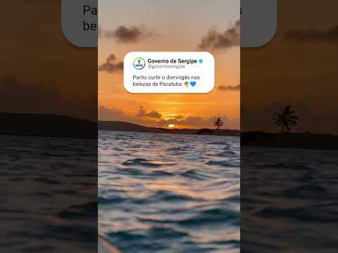 Vamos domingão em Pacatuba? 🤩 #Pacatuba #Turismo #Paisagem #Sergipe