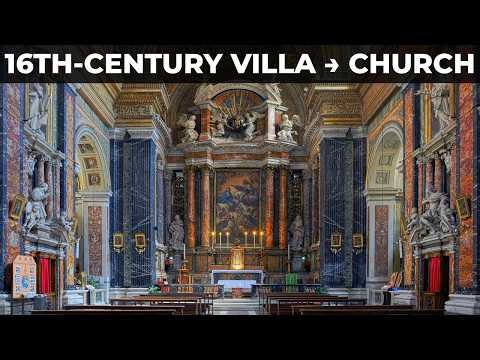 Rome Italy - Church of Gesú e Maria | Former 16th-century villa, now a church