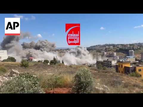 Israeli warplanes strike Nabatiyeh in south Lebanon as troops advance in nearby villages