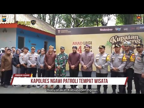 KAPOLRES NGAWI PATROLI TEMPAT WISATA