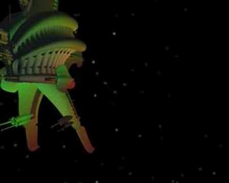 Minbari Cruiser and White Stars