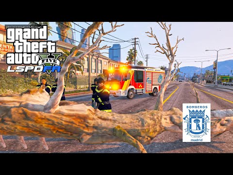 ARBOL en MEDIO de la CARRETERA + INCENDIO | MOD LSPDFR #936