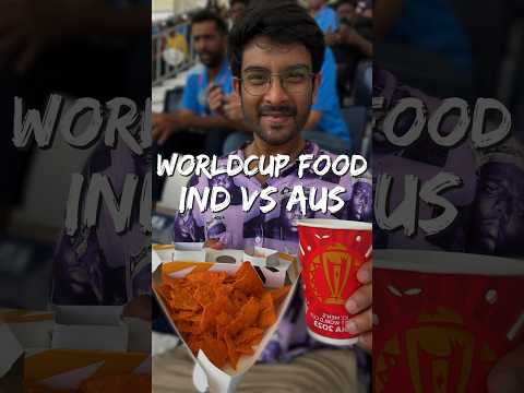 Cricket World Cup Stadium Food in Chennai!! (1/2) 🏏🏆🍕