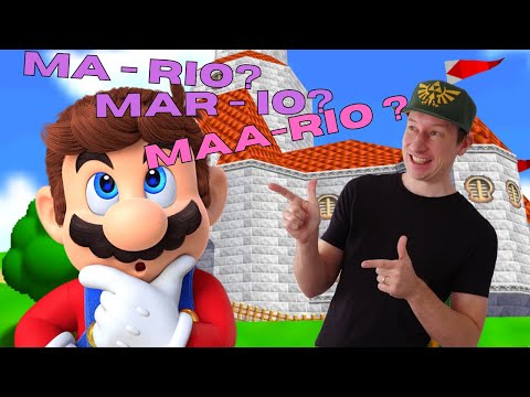 How to pronounce Mario properly.