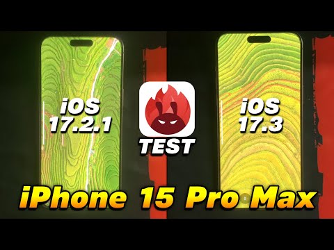 iPhone 15 Pro Max Antutu Benchmark Test - iOS 17.2.1 vs iOS 17.3
