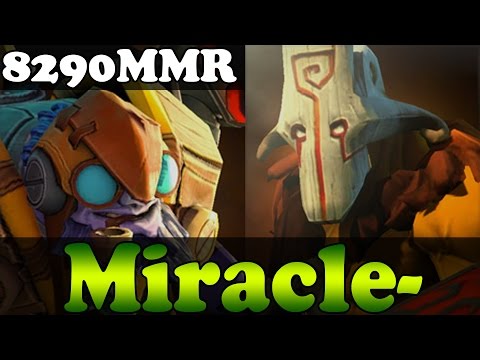 Dota 2 - Miracle- 8290MMR TOP 1 MMR IN THE WORLD Plays Tinker and Juggernault - Ranked Gameplay