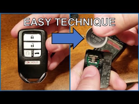 How to replace Honda SMART key fob battery - Works for all Honda models