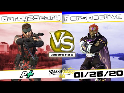 Garry2Scary (Snake) vs. Perspective (Ganon) - Losers Rd 2 - Smashkatoon 48