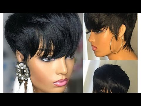 Affordable Pixie Cut Human Hair Wig from Amazon Try-on