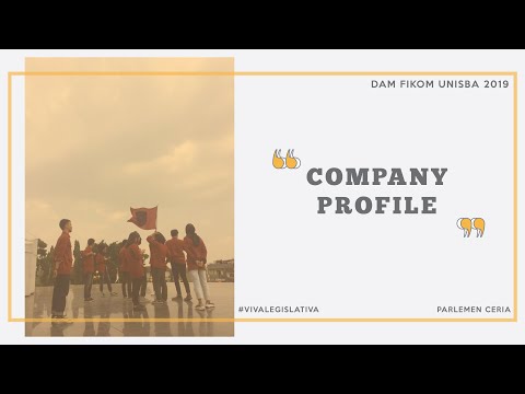 COMPANY PROFILE DAM FIKOM UNISBA 2019