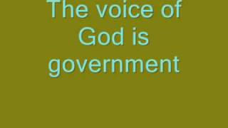 bad religion voice of god is government lyrics