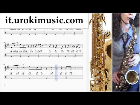 Corso di Sassofono Contralto Super Mario Bros - Theme Tablature Tab um-a276