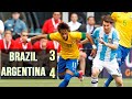 Unstoppable! Messi 's first Hattrick | Brazil vs Argentina 3-4 Full Review