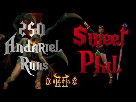 Diablo 2 - 250 Andariel Runs, Drop Highlights, plugy