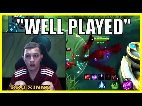 RRQ Xinnn Mythic teammates isn't happy on this throw